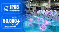 Projecteur LED PAR 56 submersible pour piscine, étanche IP68, RGB 12V, fabriqué par Water Faery Manufacturers