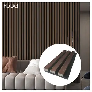 北欧酒店装饰木材内部板条木质覆层装饰护墙墙隔音板