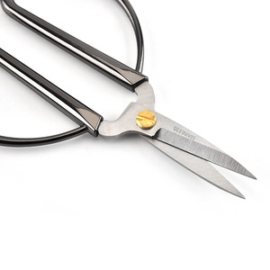 Stainless Steel Retro Scissors Gold Gunmetal Straight Head Home Use Craft Cutting Tools - Product Image 4