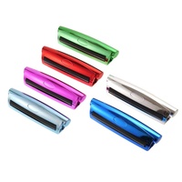 Accessoires de fumeur colorés, rouleuse à tabac électro-plaquée de 110 mm, machine à rouler manuelle conique pour cigarettes, pour les voyages