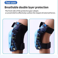 Ensemble de protection professionnel pour enfants en 7 pièces avec casque, protections épaissies, protège-mains, protège-coudes, protège-genoux