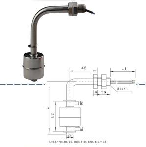 Sensor de Nivel de Líquido/Interruptor de Flotador de Acero Inoxidable SZFAST SUS316 M10 de Montaje Superior de 24V CC para Contenedores de Almacenamiento de Energía - Product Image 4