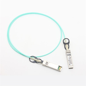 Câble optique actif Realsea Factory <span class=keywords><strong>compatible</strong></span> 10G AOC SFP+ vers SFP+ 1M, qualité DDM, utilisé pour les centres de données et l'IA - Product Image 1