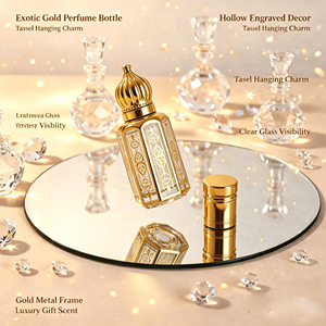Wholesale Arabic Luxury Gold Roll on Glass <strong>Perfume</strong> Bottle 3ml 6ml 12ml for Oud <strong>Attar</strong> Fragrance Essential Oil - Product Image 3