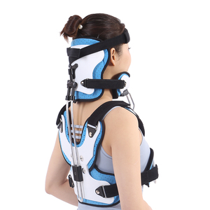 Soporte de Cuello y Tórax de Doble Columna para Adultos, Soporte para <span class=keywords><strong>Torticollis</strong></span>, Dispositivo de Fijación de Columna <span class=keywords><strong>Cervical</strong></span> Ajustable para Cuidado - Product Image 5