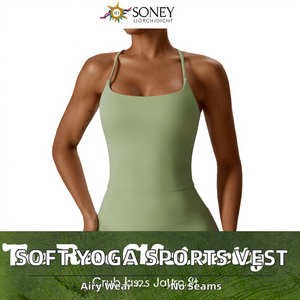 Chaleco de Yoga Personalizado, Transpirable y Suave, de Color Sólido, con Espacio para Logotipo Frontal - Product Image 3