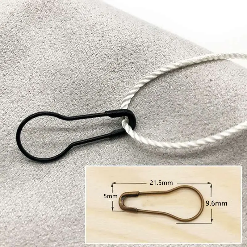 1000pcs 1 Bag Safety Pins Gourd Shape Metal Clips DIY Marker Tag Pin Safe Craft Knitting Cross Stitch Holder Sewing Kit