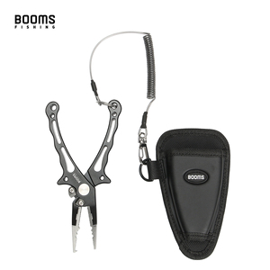 Alicates de Pesca Booms Fishing X07 con Anillo Dividido de Aluminio, Cordón y Funda - Product Image 6