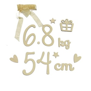 Calendario de madera transfronterizo para bebés, celebraciones de luna llena y 100 días, fotos de cumpleaños, decoraciones, letras en inglés y - Product Image 5