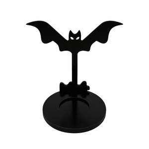 Lampe féerique en bois, porte-bougie fantôme, décoration d'ombre scintillante pour Halloween, accessoire de bureau - Product Image 5
