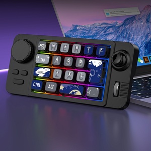 Teclado de número de juego con cable programable con rueda de desplazamiento de volumen, Joystick de juego, retroiluminado RGB intercambiable en caliente completo para Win8/10/Mac - Product Image 3