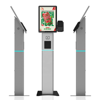 Pantalla Táctil de Pedidos y Pagos de Autoservicio de 21.5 Pulgadas para Restaurante McDonald's, con Escáner de Código QR e Impresora