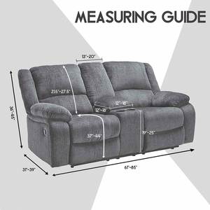 Reclining Loveseat Middle Console 8-Piece Velvet Stretch Non-Slip Solid Modern Polyester Spandex Blend <b>Sofa</b> <b>Slipcover</b> Set - Product Image 4