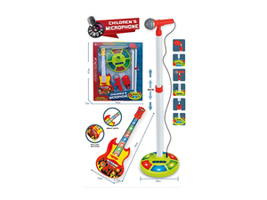 Jouets d'instruments de musique pour enfants, jouets de <span class=keywords><strong>puzzle</strong></span> pour l'éducation à domicile, jouets de guitare électrique avec microphone pour chanter pour les enfants - Product Image 2