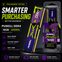 PUSKILL DDR4 8GB 16GB 32GB UDIMM RAM de bureau 3200MHz 288 broches 1.2V Multi-capacités Commande mixte Vente en gros Fournisseur