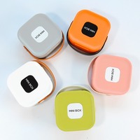 Boîte de rangement pour bijoux, anneaux, boucles d'oreilles, portable, multifonctionnelle, délicate, pour voyage, organisateur de câbles de données, écouteurs Bluetooth