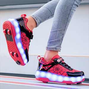 Zapatos de Patinaje con Ruedas para Niños ZHOYA Spider Man, Zapatos de Patinaje con Ruedas Retráctiles Wind <span class=keywords><strong>Fire</strong></span>, Zapatos con Luces Liekick - Product Image 5