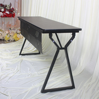 Table de banquet pliable portable, moderne, de style farmhouse, en contreplaqué ignifuge de qualité supérieure, écologique et durable, pour extérieur, mariage, hôtel