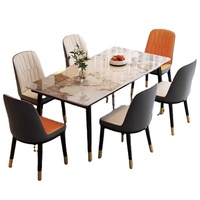 Combinaison commerciale de table et de chaise de salle à manger de siège de carte de barre avec la plaque de roche pour l'ensemble de salon à la maison de meubles