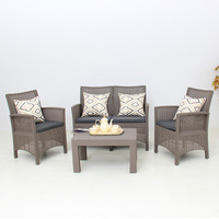 Ensemble de canapé en osier et plastique, mobilier de patio en rotin, offre spéciale,