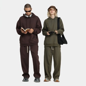 เสื้อฮู้ดดี้เทอร์รี่น้ำหนัก 460 กรัม รุ่นใหม่ปี 2025 สำหรับทุกเพศ ดีไซน์ ODM คุณภาพสูง แบรนด์ดัง นำเทรนด์ข้ามพรมแดน ทรงโอเวอร์ไซส์ ลายหัวใจ - Product Image 1