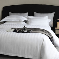 Parure de Lit d'Hôtel de Luxe en Coton Égyptien 100% Haute Qualité 400 Fils, Grande Taille King Size, Drap de Lit, Taie d'Oreiller, Housse de Couette, Ensemble Quatre Pièces