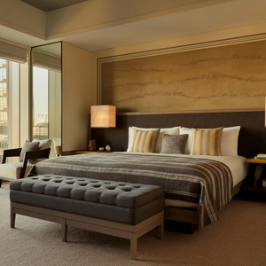 Set di Mobili per Camera da Letto di Hotel di Lusso Moderno Personalizzato, Materiale in Tessuto, per Hotel 5 Stelle e <span class=keywords><strong>Appartamenti</strong></span>, Arredamento Domestico, Garanzia 5 Anni - Product Image 6