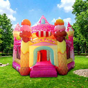 WINSUN Trampolín Inflable, Castillo Hinchable Combinado, Material de PVC, Certificado CE, Fácil de Instalar - Product Image 1