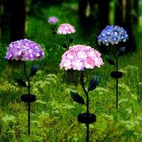 Lampe de jardin solaire violette 8W Éclairage de paysage de cour extérieur étanche Lampe de pelouse solaire à led enfichable Lumière d'ambiance
