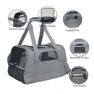 Custom Foldable Pet Carrier - High-Durability Waterproof Travel Bag for Dogs & Cats | Manufacturer - Product Image 6