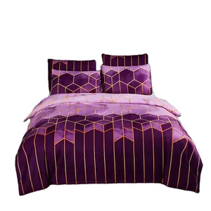 2022 Selling Discount is cheap Fashion bedding set China Bed Sheet 100% Microfiber 90g Set Bedding