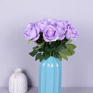 JAD New Design Multi-sizes Luxury Artificial Velvet Flowers of Roses Lilac Artificial Flowers