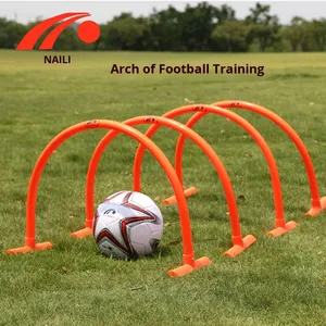 Arche de football d'intérieur en PP orange, obstacle d'entraînement, marqueur, but de <span class=keywords><strong>tir</strong></span>, entraînement aux compétences de football - Product Image 5