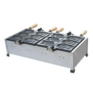 XEOLEO Taiyaki Maschine 6 Stück Fisch form Waffeleisen 2 Modelle Waffel maschine LPG Gas Antihaft pfanne Fisch förmiger Kuchen hersteller Home - Product Image 4