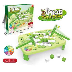 Trò chơi câu đố nhựa Tương Tác Xuyên biên giới mới 2025-chim cánh cụt gõ đá khối cha mẹ thân thiện với trẻ em - Product Image 1