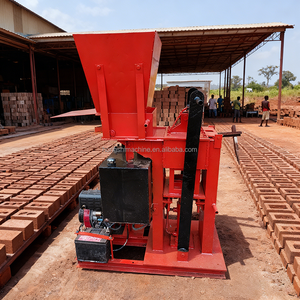 Machine à fabriquer des blocs d'interverrouillage manuels écologiques de petite taille QT2-25 pour la production de briques de jouets <span class=keywords><strong>Lego</strong></span> avec moteur PLC et engrenage - Product Image 4