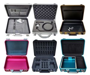 Valise en aluminium rouge rose avec logo personnalisé Mallette à outils pour affichage d'équipements électroniques d'instruments Mallettes à outils personnalisables - Product Image 4