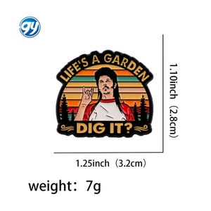 Pin de Esmalte con Citas de 'I'm fineee', Pin de Solapa para Cosplay, Broches para Mochilas, Insignias, Broche para Ropa de Hombre, Joyería, Regalos para Amigos - Product Image 3