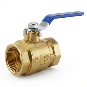 Q11F-201A 真鍮製ボールバルブの標準NPTネジは、ほとんどの配管システムに直接取り付けることができます。 - Product Image 2