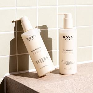 Nouvelles bouteilles de shampooing en PE-HD au toucher doux 100ml 120ml 150ml 200ml 250ml Bouteilles d'huile pour le corps en plastique givré de couleur <span class=keywords><strong>beige</strong></span> <span class=keywords><strong>nude</strong></span> - Product Image 2