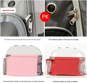 小型犬猫用透明カプセルペット猫キャリアバックパックペットキャリアバッグ工場直販 - Product Image 5
