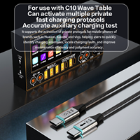 Cable USB2.0 C Universal Premium I2C, 20V 7A, Cable Tipo C de Carga Rápida PD120W, Transferencia de Datos, Aleación de Aluminio para Teléfono Móvil