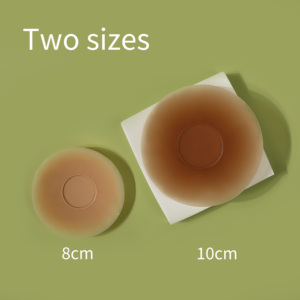 Copri capezzolo impermeabile opaco da donna senza colla Semi-Silicone Patch riutilizzabile per nuoto sport accessori di biancheria intima 6 - Product Image 3