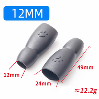 Accessoires de laisse pour animaux de compagnie à dégagement rapide, écologiques, 6 mm-18 mm, sangle en plastique noir, boucle de sangle, clip pour chiens et chats