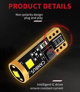 2023 plus récent W5W Led T10 voiture lumière COB 6000K blanc Auto Automobiles <span class=keywords><strong>plaque</strong></span> d'<span class=keywords><strong>immatriculation</strong></span> lampe dôme lumière lecture <span class=keywords><strong>ampoule</strong></span> Style 12V - Product Image 3