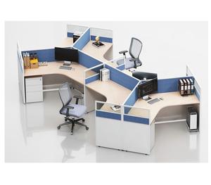 Modern Multi-person Modular Office <b>Workstation</b> Y-shaped Desk with Customizable Design for Commercial Use - Product Image 3