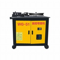 Machine de pliage de tuyaux hydraulique CNC automatique pour acier inoxydable et aluminium, plieuse de tubes de 10 à 26 mm WG76