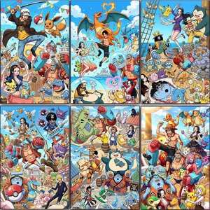 Juego de Mesa PY POKE&ONE PIECED, Caja Ciega Limitada, Tarjeta Pokémon, Personaje Pikachu, Navidad, Niños, POKE, Rayquaza, ArtBoard, Cómic - Product Image 5