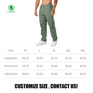 Pantalon cargo nouvellement conçu, pantalon à la mode <span class=keywords><strong>de</strong></span> couleur pure <span class=keywords><strong>de</strong></span> style grandes poches pour <span class=keywords><strong>hommes</strong></span>, peut être personnalisé - Product Image 6