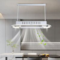 Ventilateur de plafond silencieux sans pales avec éclairage moderne, trois couleurs, puissant, pour salon et salle à manger